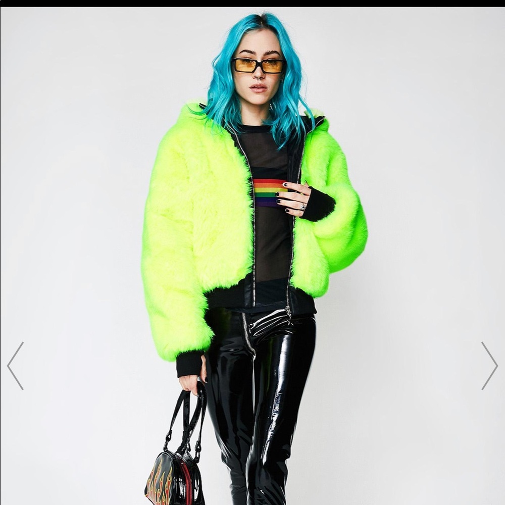 Nightcall Neon Bomber Jacket